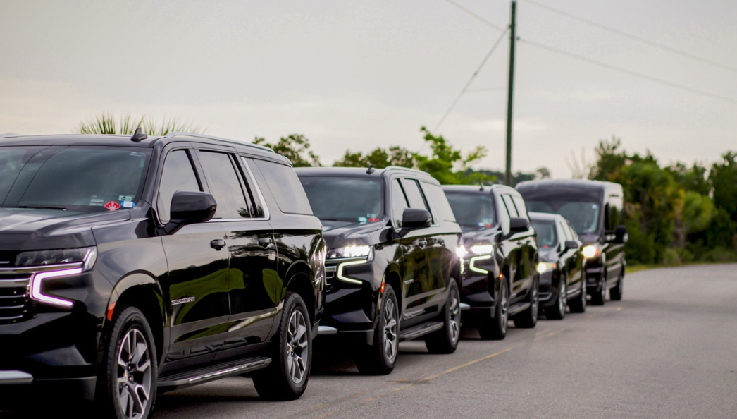 Toronto Lux Limo fleet of black luxury SUVs